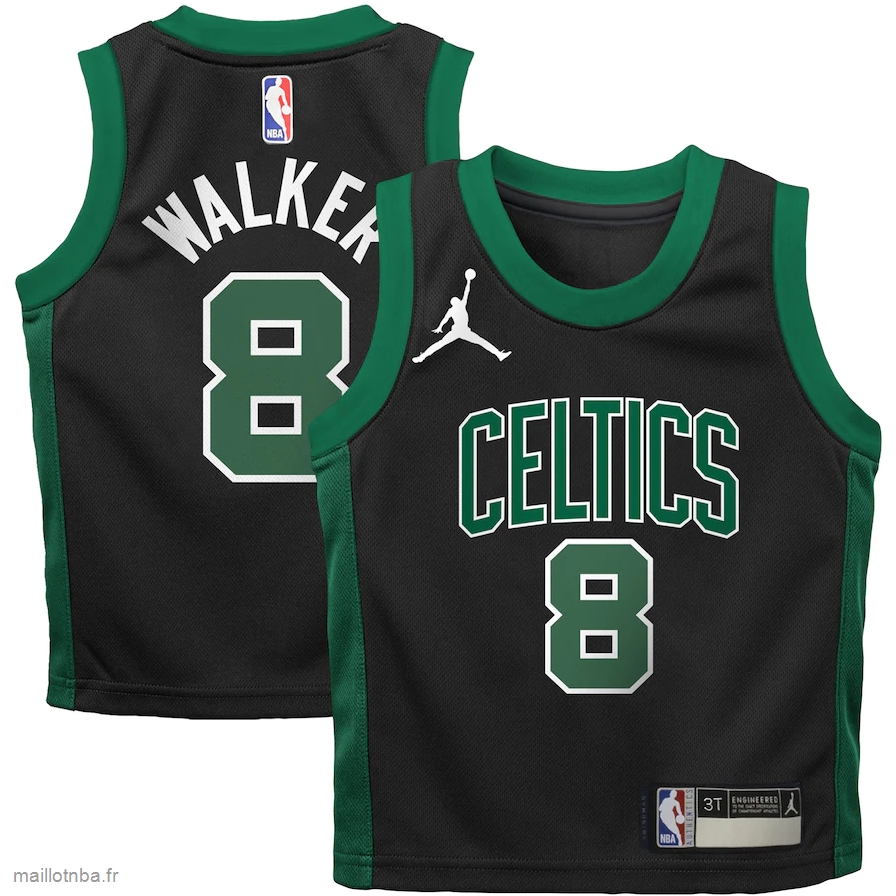 Maillot Toddler Boston Celtics Kemba Walker Jordan Brand Black 2020/21 Jersey - Statement Edition